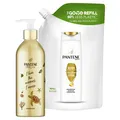 Pantene Pro-V Shampoo - Repair & Care Nachfüllbare Aluminiumflasche + Nachfül...