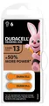 Duracell Batterie Hörgeraete EasyTab 13 PR48 NEU 6St. - Batterie - 1,4 V