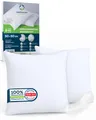 Kissenbezug wasserdicht 2er Set in 7 Größen  50x50 cm Kopfkissenbezug weiß mi...