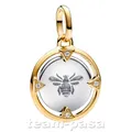 PANDORA ME 763417C01 Biene Medaillon Charm vergoldetr Schmuck