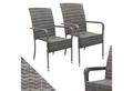 Juskys Gartenstuhl Yoro (2 St), stapelbar, modern, leicht und stabil