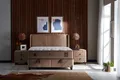 BAMBI YATAK Boxspringbett Set, Bambi Clima Naturel, Schlafzimmerbett, Doppelseitige Matratze, H3 (1 x H3 Mittelfest Matratze, 2 x Bettkasten, 1 x Bettkopfteil), Taschenfederkern, Hyper-Schaum, Doppelseitig, Matratzenhöhe: 35 cm
