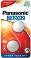 Panasonic CR2032 Lithium Knopfbatterie, 2Stück, 3Volt