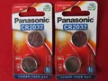 4x Panasonic CR 2032 DL 2032 Lithium Knopfzelle 3Volt