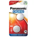 2x Panasonic CR2032 3V Lithium Knopfzelle Batterie DL2032 ECR2032 Set