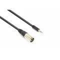 Vonyx Signalkabel XLR (m) - 3,5 mm Klinke Stereo - 0,5 Meter
