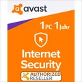 Avast Internet Security 1 PC 1 Jahr 2025 Vollversion/Upgrade Antivirus Premium
