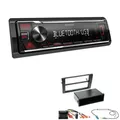 Kenwood 1-DIN Autoradio Bluetooth USB AUX für Audi A4 2002-2009 schwarz