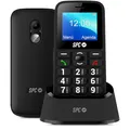 SPC Fortune 2 4G – 4G Mobiltelefon für Senioren, SOS-Taste, sehr hohe Ruftonlautstärke (102dB), Fernkonfiguration, große Tasten, Rufton und Intelligente Benachrichtigungen, Farbe Schwarz