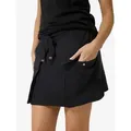 SUPER.NATURAL Sweatrock für Damen, nachhaltig, Merino W CARGO BIO SKIRT modern, atmungsaktiv schwarz XL