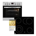 Exquisit Herd-Set EHE185-1.3-Set | Timer | 58 Liter Backofenvolumen | EEK A