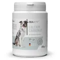 ReaVET Calcium Carbonat 250g für Hunde & Katzen - natürliche Calciumquelle für Knochenaufbau & Gelenke I Calciumcarbonat, Ergänzungsfuttermittel für Hunde & Katzen