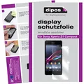 dipos I 2X Schutzfolie klar kompatibel mit Sony Xperia Z1 Compact Folie Displayschutzfolie