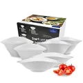 Villeroy & Boch - Vapiano Schalen-Trio 6 teilig Weiß, Spülmaschinenfest, Mikrowellensicher, Geschirrset, Pastaschalen, Salatschalen, Suppenschalen, Keramik Schalen, Schüsseln Tief, Premium Porzellan