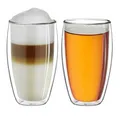 Creano doppelwandiges Thermoglas 250ml „DG-SH“ 2er-Set