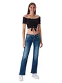 LTB Jeans Damen Stretch Valerie Bootcut Fit Jeanshose Hose Denim Tiefer Bund, Farbe:Live Wash (54342), Größe:30W / 34L