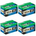 4 x Fujifilm Fujichrome Velvia 100 Professional Dia-Farbfilm ! MDH  11/2027