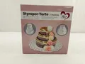 Styroporboden für Torten Ideen mit Herz 3-stöckig weiß Ø20 cm Ø15 cm Ø10
