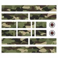 Fahrrad Rahmen Aufkleber XL Sticker Set E-Bike Roller Camouflage Armee