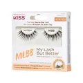 KISS My Lash But Better „No Filters“ – Künstliche Wimpern mit natürlichem Effekt – Wiederverwendbare falsche Wimpern mit ultradünnem, unsichtbarem Wimpernband – Inklusive Wimpernkleber