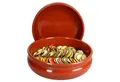 MamboCat Servierschale MamboCat 2x Cazuela Schale Berlin bauchig Tonware Ø 24 cm Größe XL, Steingut