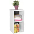 WOHNLING WL5.178 Standregal weiß/schwarz 30 cm x 30 cm x 60 cm 502613