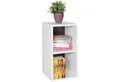 Wohnling Standregal WL5.178 WL5.178 Holz 30x60x30 cm Modern Weiß Schwarz Regal Klein, 30x60x30 cm Modern Weiß Schwarz, Regal Klein, Ablageregal 2 Fächer, Bücherregal Nischenregal