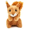 Uni-Toys Kuscheltier Waldtier Plushie - versch. Modelle - 13 cm - Plüsch-Figur - Plüschtier, zu 100 % recyceltes Füllmaterial Eichhörnchen