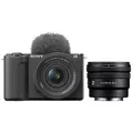Sony Vlog-Kamera Alpha ZV-E10 II + SEL 16-50mm PZ OSS II + SEL 10-20mm f/4.0 G PZ
