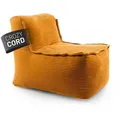 Lumaland Sitzsack Sitzsack-Sofa Modular Cord 54x81x70cm, Sessel abnehmbarer Bezug erweiterbar waschbar gelb 54 cm x 70 cm x 81 cm