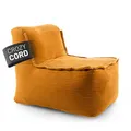 Lumaland Modular Mittelteil - Cord-Reihe | Indoor Sitzsack mit Softer Struktur, ideal Sofa Modulen & zum Pouf | Bean Bag mit Füllung - für Wohnzimmer & Co. - 54x81x70 cm