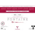 Clairefontaine Pack. 3 Bogen Aquarellpapier mit Büttenrand, 56x76cm weiß 975518C
