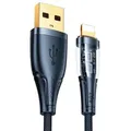 Joyroom Schnellladekabel mit Smart Switch USB Kompatibel mit iPhone 2.4A 1.2m Schwarz