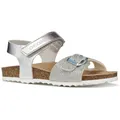 Geox Mädchen J Adriel Girl C Sandalen, 0bnew Silver, 35 EU