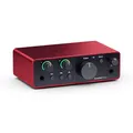 Focusrite Scarlett Solo 4. Gen USB-Audio-Interface für Gitarristen, Sänger und Produzenten — Aufnahmen in HiFi-Studioqualität sowie sämtliche Software, die Sie zur Aufnahme benötigen
