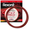 flexonit Vorfachschnur, 20 m Länge, flexonit Red 7x7 0,27mm Meterware Länge 20m Stahlvorfach 20 m