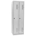 SZ Metall Spind lichtgrau 51324, 2 Schließfächer 60,0 x 50,0 x 180,0 cm