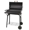 Barbecue Smoker + Rollen BBQ Holzkohlegrill Barbque Grill Grillwagen Kohlegrill
