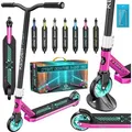 KESSER® Stunt Scooter X-Limit-Pro 360° Lenkung Funscooter Stuntscooter mit Ständer ABEC 9 Kugellagern, 110 mm PolyurethanRäder , Kickscooter Tr... - Schwarz