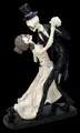 Skelettfigur - Tanzendes Brautpaar - Hochzeit Ehepaar Liebe Trauung Torte