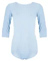 Aquarti Mädchen Body 3/4 Arm Ballett Trikot, Farbe: Hellblau, Größe: 152
