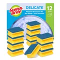Spülschwamm Scotch-Brite Delicate 12 Stück Blau kratzfrei Allzweck-Schwamm