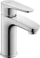 Duravit B.1 Waschtischarmatur, Größe S (Auslauf Höhe 96 mm), Wasserhahn Bad, Waschbecken Armatur mit Keramikkartusche, Chrom