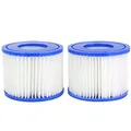 Mallez Ersatzfilter für Bestway Filterpatrone VI für Lay-Z-Spa, Schwimmbad, Whirlpool, BW58323, Miami, Vegas, Monaco, Palm Springs, 2 Filters