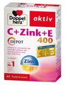 Doppelherz aktiv C + Zink + E Depot Tabletten,  40 Stück, PZN, MHD 04.2022