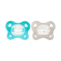 Chicco Gummi Dual Soft, Silikon Schnuller 6-16 Monate, zweifarbig, Gummiset mit