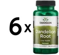 6 x Swanson Dandelion Root, 515mg - 60 caps (177,74 EUR/kg)