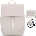 Johnny Urban Fahrradtaschen für Gepäckträger Damen & Herren Beige - Mika Bike - 2 in 1 Fahrrad Tasche Rucksack & Gepäckträgertasche Hinten - Wasserabweisend