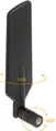 DeLOCK LTE WLAN Dual Band Antenna - Antenne - LTE/GSM/UMTS/WLAN Dual-band/Bluetooth/ZigBee - 4 dBi - Schwarz (12409)