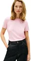 Tommy Hilfiger Damen T-Shirt Kurzarm Script Regular Fit, Rosa (Bonita Pink), XS